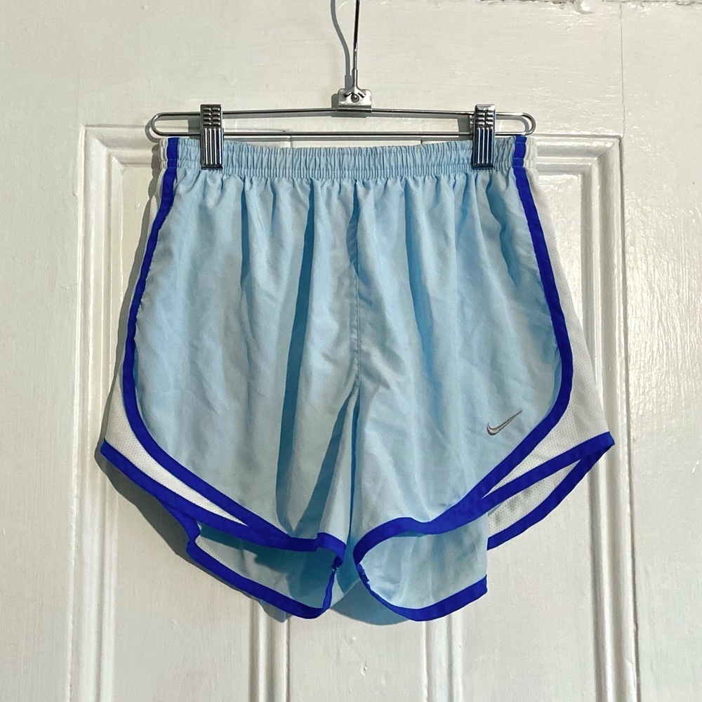 🆕 Nike Athletic Shorts - Baby Blue with Bright Blue Detailing
